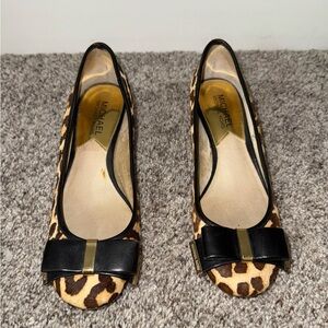 Michael Kors animal print mary janes size 6